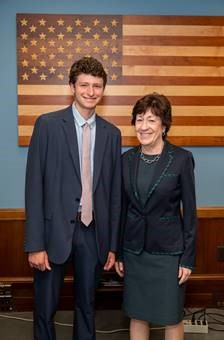 Senator Collins and Nick Forester